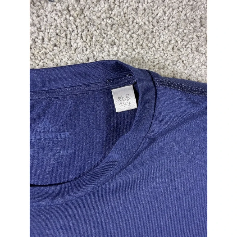Adidas Linfield Basketball Creator Tee Men's Size L Blue Aeroready T-Shirt - Picture 5 of 8